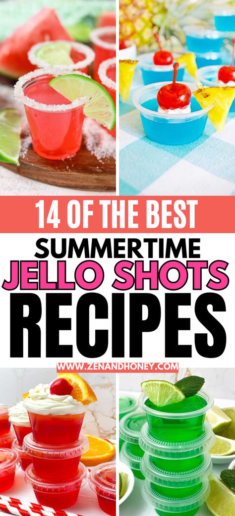 Summer Jello Shots – Who doesn’t love jello? Well, these are not your average jello recipes – these are the adult only version – summer jello shots recipes that will get you through the summer season. These summertime jello shots are perfect for warm-weather parties. Jello Shots With Whipped Cream Vodka, Boozy Jello Shots, Crown Royal Jello Shots Recipe, Easy Jello Shot Recipes, Jell-o Shots, Best Jello Shot Recipes, Summer Jello Shots, Mojito Jello Shots, Jello Shots Recipes