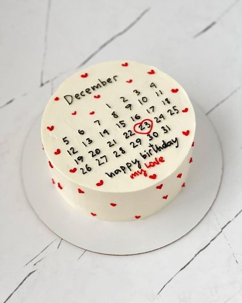 Anniversary Cake Homemade, Birthday Cake For Girlfriend Love, Homemade Birthday Cake For Boyfriend, Cake Design For Boyfriend, Cake Designs For Husband Birthday, Cake Designs For Boyfriend, Bday Cake For Boyfriend, Cakes For Boyfriend Birthday, Mini Cakes For Boyfriend