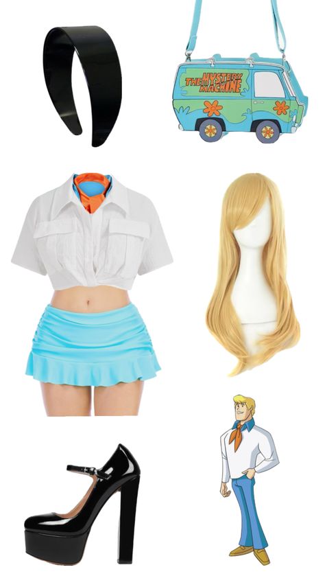 #fred #scoobydoo #costume #cosplay #outfit #rave #coachella Fred Costume From Scooby Doo Women, Female Fred Scooby Doo Costume, Female Fred Scooby Doo, Fred Scooby Doo Costume Girl, Scobby Dobby Doo Costume, Fred Scooby Doo Costume, Scooby Doo Disfraz, Fred Costume, Fred Scooby Doo