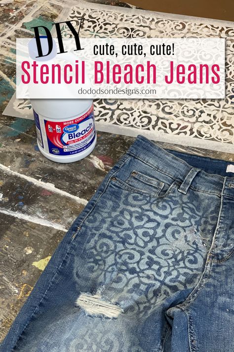 Bleach Gel Art, How To Bleach Jeans Diy, Denim Bleach Art, Diy Jeans Bleach, Diy Bleach Jeans, Bleach Art Clothes, Bleach Jeans Diy, Bleach Jeans, Diy Distressed Jeans