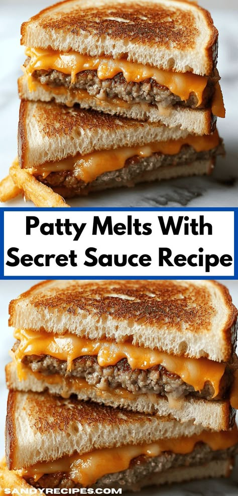 Need a tasty way to enjoy ground beef? This Patty Melts With Secret Sauce Recipe is a must-try among beef recipes. With its mouth-watering secret sauce, it transforms ordinary burgers into extraordinary comfort food that everyone will adore. Patty Melt Sauce Recipe, Patty Melt Sauce, Dinner Ideas For Parties, Dinner Ideas Fun, Patty Melts With Secret Sauce, Family Dinner Ideas Healthy, Fun Dinner Ideas, Party Dinners, Secret Sauce Recipe