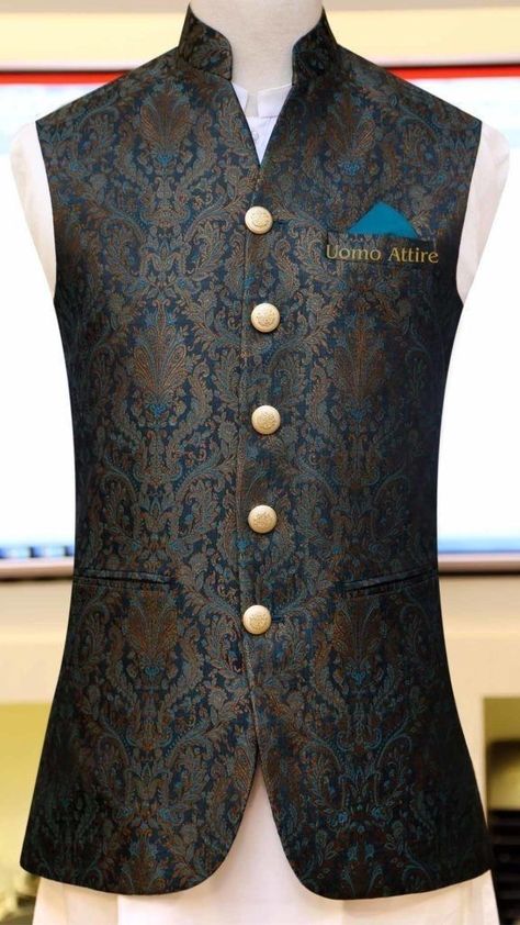 India Fashion Men, Stylish Waistcoats, Indian Wedding Suits Men, Man Dress Design, Waistcoat Designs, Tik Tok Videos Funny, Wedding Kurta For Men, Groom Dress Men, Gents Kurta Design