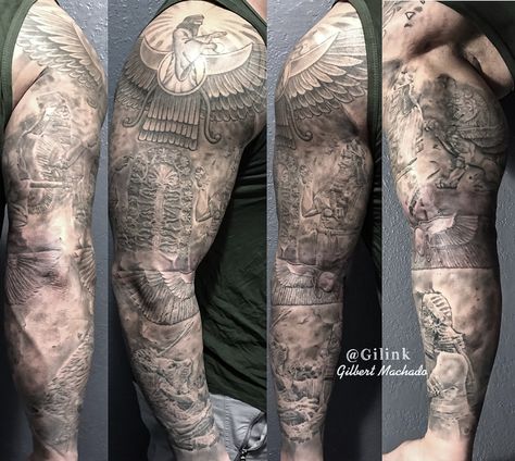 Sumeria, wall of kings, black and gray, tattoos, Ashurbanipal, Uhuru mazda, Zoroaster, tree of life, black rose, Gilbert Machado, H20cean Ancient Persia Tattoo, Ozymandias Tattoo Ideas, Persepolis Tattoo, Assyrian Tattoo Design, Ancient Iran Tattoo, Babylon Tattoo, Koorosh Kabir, Old Persian Tattoo, Persian Tattoo Ideas For Men