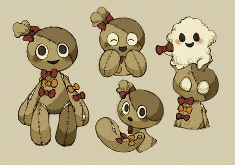 Plush Character Design, Plush Drawing, Bear Character, Creature Concept Art, Mascot Design, Cartoon Character Design, Creature Concept, 영감을 주는 캐릭터, Creepy Cute