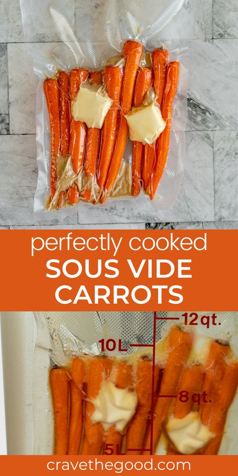 Sous Vide Carrots Recipe, Sous Vide Freezer Meals, Sous Vide Sweet Potatoes, Best Cooked Carrots, Sous Vide Recipes Eggs, Sous Vide Carrots, Sous Vide Mashed Potatoes, Instant Pot Sous Vide, Sous Vide Vegetables