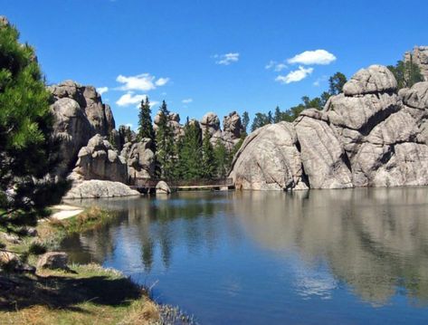 Sylvan Lake In South Dakota Lake Was Named One Of The Most Beautiful In America South Dakota Road Trip, South Dakota Vacation, South Dakota Travel, Rapid City South Dakota, Yellowstone Trip, Sylvan Lake, Custer State Park, Going Places, Travel South