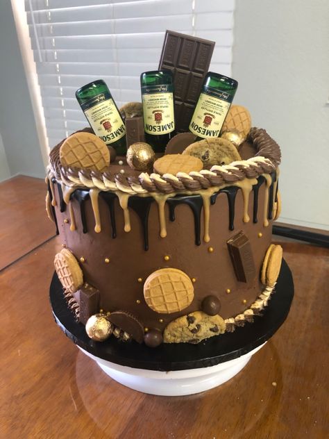 Jameson Birthday Cake, Jameson Cake, Birthday Cake For Husband, Cake For Husband, Soul Food, Party Ideas, Birthday Cake, Cake, Birthday