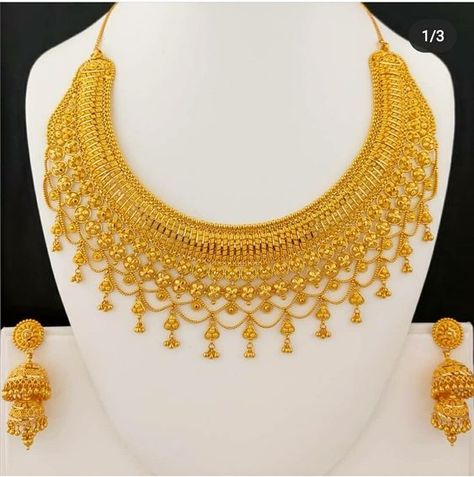 Gold bridal necklace