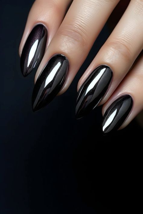 Chrome Black Nails, Chic Nail Designs, Summer Nail, Chrome Nails, Black Nails, Nail Designs, Nail Polish, Nails, Beauty