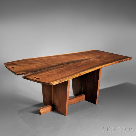 Nakashima Dining Table, George Nakashima Table, Nakashima Table, George Nakashima Furniture, Wood Crafts Furniture, Nakashima Furniture, Wood Slab Dining Table, Outdoor Wood Furniture, George Nakashima