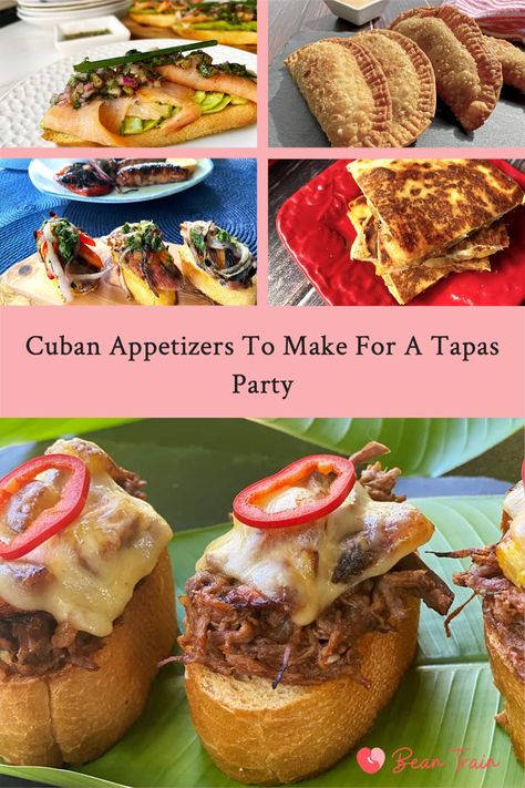 Cuban Bbq Party, Cuban Menu Ideas, Havana Nights Party Appetizers, Havana Nights Appetizers, Tapas Themed Party, Cuban Appetizers Finger Foods, International Appetizer Party, Havana Nights Party Food Ideas, Cuban Style Party