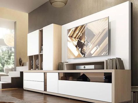 15 Best Hall Furniture Designs With Pictures In 2021 Small Hallway Furniture, Living Room Wall Units, Modern Living Room Wall, Hall Furniture, Flat Screen Tv, Trendy Living Rooms, Living Room Cabinets, Living Room Storage, Living Room Colors