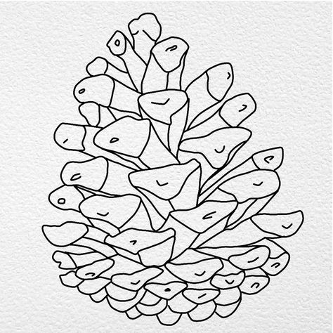 Pine cone Fine line Tattoo idea Pinecone Tattoo Minimalist, Pine Cone Tattoo, Pinecone Tattoo, Pine Cone Drawing, Cone Drawing, Cone Tattoo, Floral Stencils, Floral Stencil, Fine Line Tattoo