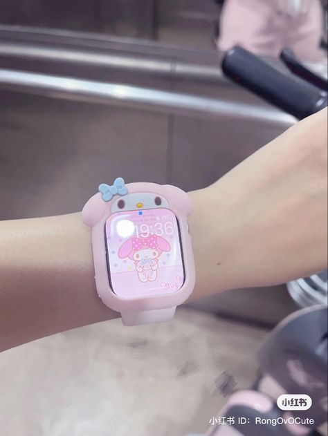 Emo Accessories, Aesthetic Objects, Hello Kitty House, Kawaii Phone Case, Apple Watch Case, Apple Watch Accessories, Apple Watch Wallpaper, Hello Kitty My Melody, Pink Girly Things