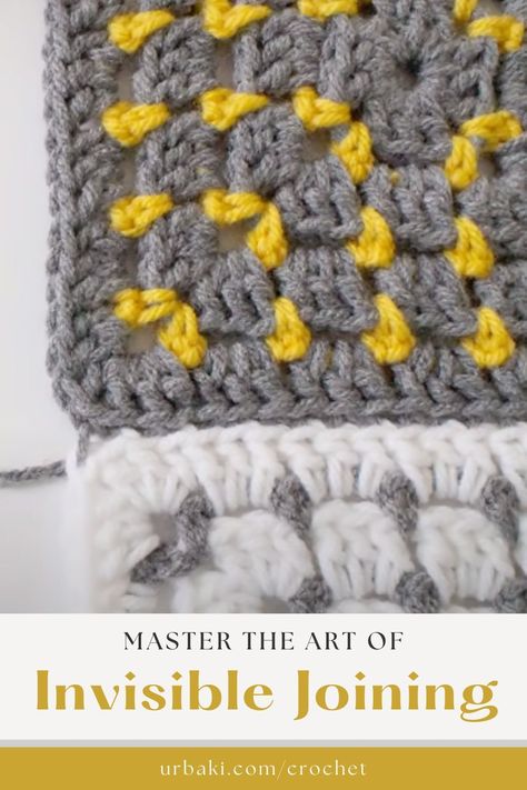 Want to achieve a flawless finish in your crochet projects? Look no further! In this tutorial, I'll reveal the secret to joining your crochet motifs with an invisible seam that will take your creations to the next level. Whether you're working with granny squares, hexagons, or other motifs, this step-by-step guide will teach you the technique for achieving a seamless and polished result that looks like magic! Say goodbye to bulky seams and hello to a sleek, professional finish. Seamless Join Granny Squares, Joining Granny Squares Invisible, No Gap Granny Square, Knit Tutorial, Joining Granny Squares, Crochet Queen, Invisible Stitch, Crochet Tips, Crochet Blocks