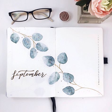 September Bullet Journal Ideas, September Bullet Journal, Bullet Journal September, September Themes, Bullet Journal Work, Journal Layouts, Bullet Journal Cover Page, Bujo Ideas, Bullet Journal Ideas