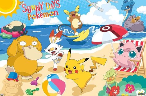 Pokemon Beach, Party Frame, Pokemon Poster, Buffalo Games, Wall Poster Prints, Party Wall, 500 Piece Jigsaw Puzzles, Barn Wood Frames, Party Poster