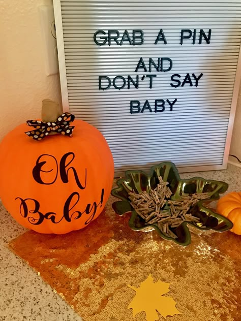 Fall Baby Shower Ideas Games, Gender Reveal Ideas In October, November Boy Baby Shower Ideas, Fall Gender Reveal Games, Gender Reveal Ideas Pumpkin Theme, Fall Baby Shower Game Ideas, Little Pumpkin Baby Shower Games, Fall Gender Reveal Ideas Autumn, Fall Themed Baby Shower Games