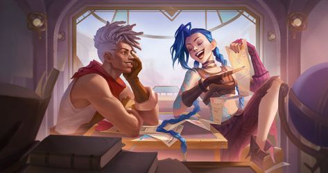 Ekko League Of Legends, Lol Jinx, League Of Legends Comic, Harry Potter Art Drawings, Jinx League Of Legends, League Of Legends Characters, Lol League Of Legends, Cartoon Movies, Matching Profile Pictures