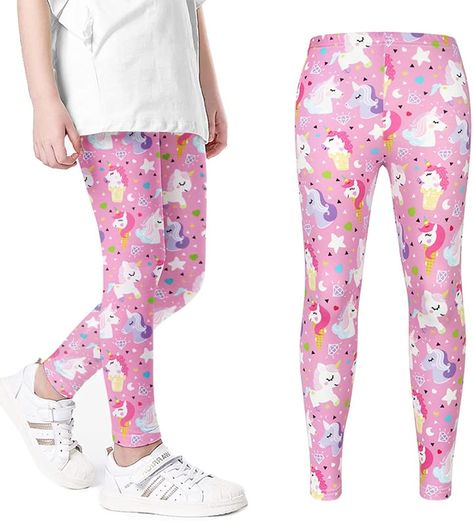 Leggings For Kids, Unicorn Leggings, Kids Rainbow, Stylish Leggings, Pants Cute, Perfect Leggings, Cute Leggings, Essential Dress, Stretchy Leggings