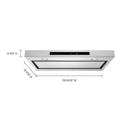 KitchenAid 30-in Convertible Stainless Steel Undercabinet Range Hood with Charcoal Filter in the Undercabinet Range Hoods department at Lowes.com Low Profile Range Hood, Cabinet Ventilation, Major Kitchen Appliances, Built In Coffee Maker, Ventilation Hood, Range Hood Vent, Range Vent, Maple Shade, Cabinet Range Hood