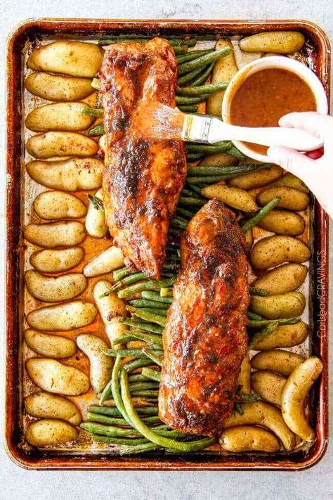 35 Sheet Pan Meal Prep Recipes (That Will Change Your Life) - Meal Prep on Fleek™️ Sheet Pan Meal Prep, Dijon Pork Tenderloin, Salmon Meal Prep, Meal Prep On Fleek, Sheet Pan Suppers, Sheet Pan Dinners Recipes, Meal Prep Recipes, Pork Tenderloin Recipes, Pan Recipes