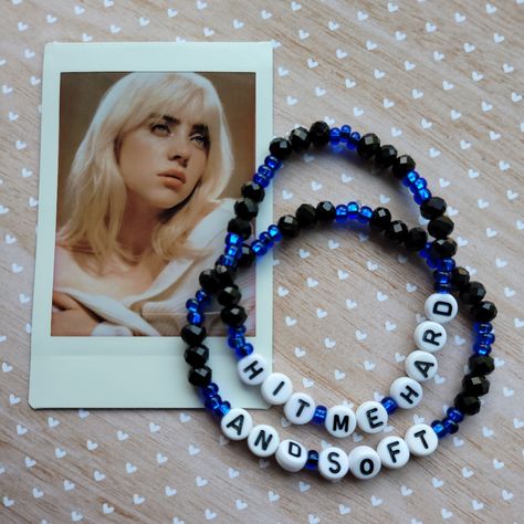 Beaded Bracelets Hmhas, Alphabet Beads Bracelet Ideas, Billie Eilish Clay Bead Bracelet, Chase Atlantic Bracelet Ideas, Billie Eilish Inspired Bracelet, Lil Peep Lil Tracy Matching Bracelets, Hit Me Hard And Soft Bracelet, Beaded Bracelets Letters, The Weeknd Bracelet