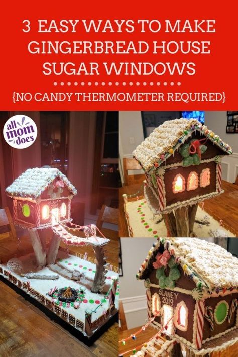 Gingerbread House Windows, Make Gingerbread House, Making A Gingerbread House, Graham Cracker Gingerbread, Graham Cracker Gingerbread House, Homemade Gingerbread House, Gingerbread House Patterns, Gingerbread House Candy, Gingerbread House Recipe