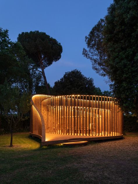 Pavilion photography | ArchDaily Garden Pavillion, Pavilion Plans, Architectural Lighting Design, Pavilion Architecture, Landscape Structure, Pavilion Design, Temporary Structures, Outdoor Pavilion, Garden Pavilion