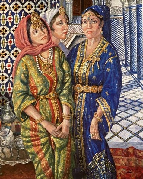 Morocco Traditional Dress, Morocco Clothes Traditional, Morocco Traditional Clothing, Moroccan Paintings, Morocco Clothes, Arab Interior, Arab Clothing, Moroccan Traditional Dress, Morocco Culture