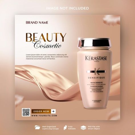 PSD beauty cosmetic perfume social media... | Premium Psd #Freepik #psd Cosmetics Ads Design, Cosmetics Social Media Design, Perfume Social Media Design, Beauty Social Media Design, Perfume Social Media, Cosmetics Social Media, Social Media Design Template, Brand Background, Instagram Graphic Design