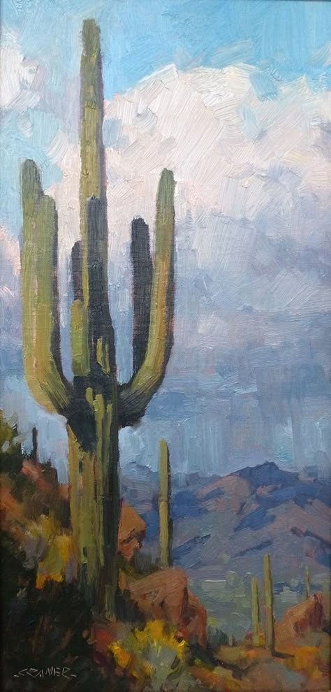 Southwest Paintings, Southwest Art Paintings, Painted Dessert, Desert Paintings, Painted Landscapes, Southwest Living, Cactus Paintings, Desert Beauty, Landscapes Paintings