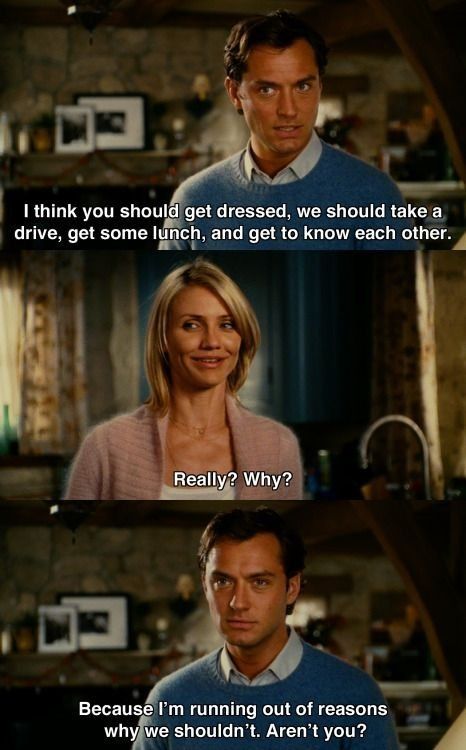 Son In Law Movie, Holiday Movie Quotes, The Holiday Movie, Movie Romance, Favorite Movie Quotes, Romantic Movie Quotes, Septième Art, Chick Flicks, Jude Law