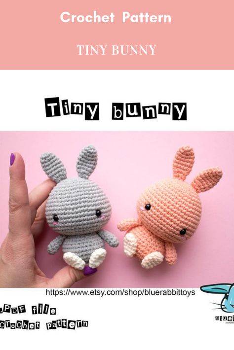 Tiny Bunny Amigurumi Free Pattern, Mini Bunny Crochet Pattern Free, Tiny Bunny Crochet, Panda Applique, Norwegian Pattern, Amigurumi Easter, Mini Bunny, Bunny Crochet Pattern, Miniature Knitting