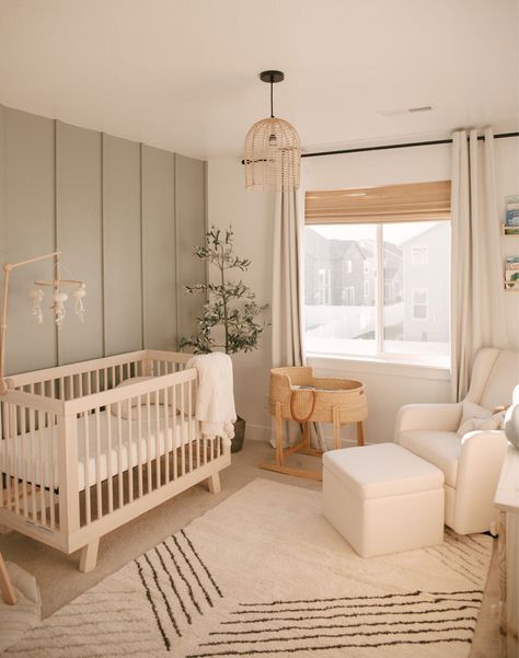 Nursery Shelf curated on LTK Natural Wood On Walls, Minimal Boho Nursery, Comfy Nursery Ideas, Neutral Safari Nursery Artwork, Sage Cream Nursery, Above Nursery Crib Decor, Accent Wall With Window Nursery, Simple Accent Wall Nursery, Storage Ideas For Houses With No Storage