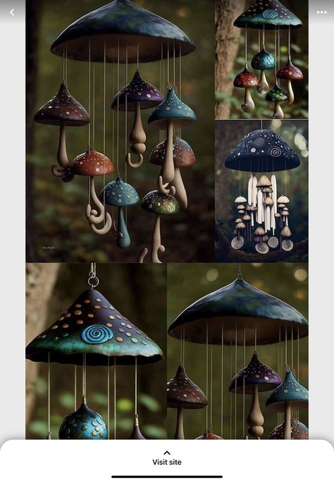 Mushroom Crafts, Glass Diy, Gourds Crafts, Energy Art, Ceramics Pottery Art, Craft Markets, Clay Art Projects, Ceramics Ideas Pottery, Wire Crafts