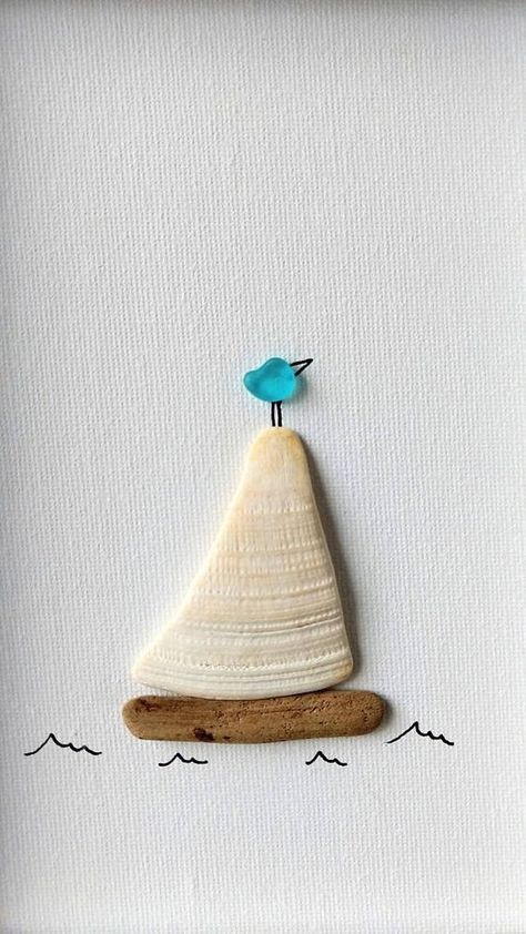 Sea Glass Art Diy, Sea Glass Decor, Sea Glass Art Projects, Beach Glass Crafts, Art Coquillage, Shell Crafts Diy, Sea Crafts, Glass Art Projects, Beach Glass Art