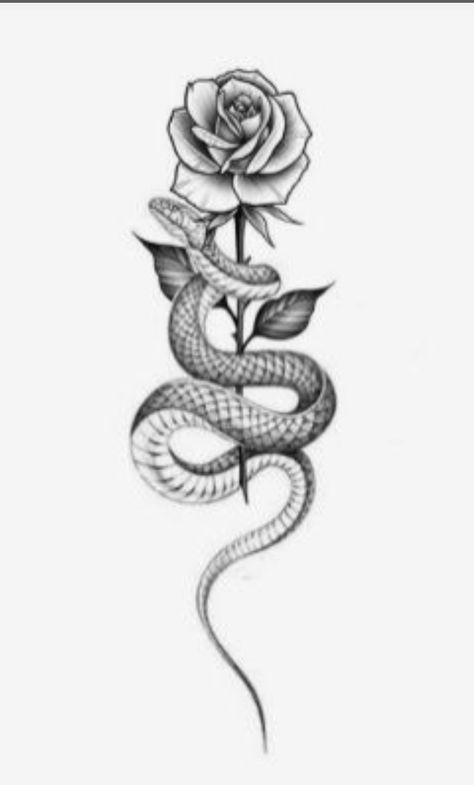 Snake And Rose Tattoo Design, Snake Spine Tattoos For Women, Rose Snake Tattoo, Rose Spine Tattoo, Snake And Rose Tattoo, Side Stomach Tattoos, Back Tats, Rib Tattoos For Women, Spine Tattoos For Women