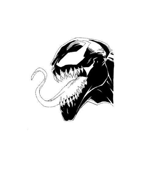 Venom Tattoo Stencil, Small Venom Tattoo, Horror Tattoos Men, Symbiote Tattoo, Venom Tattoo Design, Venom Tattoo Ideas, Venom Tattoos, Venom Drawing, Venom Tattoo