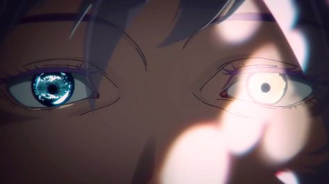 Gojo Satoru Screencaps, Six Eyes, Anime Boy Hair, Geometric Tattoo Design, Aesthetic Desktop Wallpaper, Anime Screenshots, Gojo Satoru, Anime Eyes, Anime Scenery Wallpaper