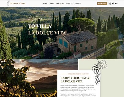 Check out new work on my @Behance profile: "La Dolce Vita - Vacation Rental Website Template" http://be.net/gallery/166184513/La-Dolce-Vita-Vacation-Rental-Website-Template Vacation Rental Website Design, Vacation Rental Website, Rental Website Design, Landing Page Design Inspiration, Profile Website, Best Landing Page Design, Wix Website Templates, Wix Templates, Web Template Design