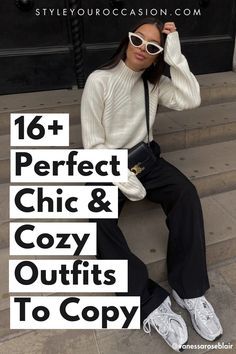 Cute Cool Weather Outfits Casual, Winter Black Outfits Aesthetic, Casual Sunday Outfit Fall Lazy Days, Cali Winter Outfits Casual, Winter Comfy Outfits 2024, Comfy But Stylish Outfits Winter, 60 Weather Outfit Spring, Cabin Chic Outfit, Cozy Cafe Outfit