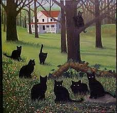 CAT COUNTRY - by Rosemary Margaret Daunis from Plein Air Landscapes Art Gallery Black Cats, Art Galleries, All Art, Rosemary, Black Cat, Portfolio, Black, Art