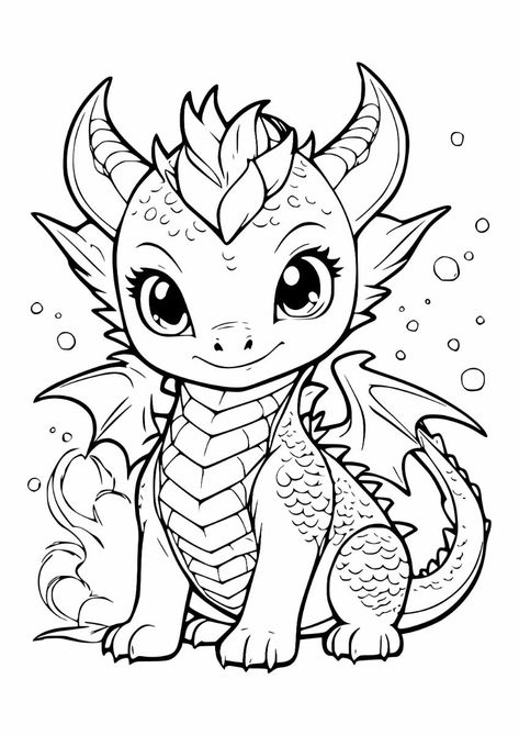 Coloring is a fun and relaxing way to spend time. This dragon coloring page is perfect for kids of all ages. It's also a great way to encourage creativity and imagination. Download the  today and let your kids have some…#Croquis #Fantasy_Animal_Drawing #Dragon_Pictures_To_Color #Dragon_Coloring_Pages_Free_Printable Fantasy Animal Drawing, Dragon Colouring Pages, Dragon Coloring Pages Free Printable, Dragon Pictures To Color, Animal Coloring Pages Free Printable, Baby Dragons Drawing, Kids Colouring Printables, Dragon Coloring Pages, Dragon Coloring