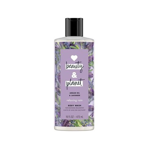 Love Beauty Planet Body Wash, Lavender Body Products, Love Beauty And Planet Body Wash, Makeup For Dry Skin, Female Products, Scent Combos, Lavender Body Wash, Wealthy Woman, Relaxing Rain