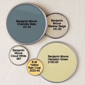 Benjamin Moore - Charlotte Slate AC-24.... maybe this blue for the dining room? Charlotte Slate Benjamin Moore, Charlotte Slate, Yellow Benjamin Moore, Yellow Boy Nursery, Best Kitchen Cabinet Paint, Beige Nursery, Palladian Blue, Beige Cabinets, Baby Room Colors