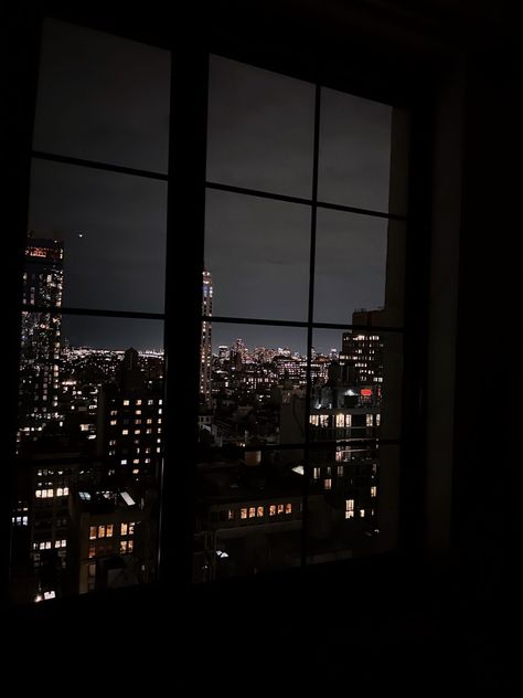 #city #nyc #newyorkcity #newyork #night #citylights #nycnight #nightlife #cityscape #aesthetic #window #view City From Window View, Nyc View Night, City View Apartment Night Window Rainy, Nyc View Apartment Window, City View Apartment Night Window, Night Window Aesthetic, Window Aesthetic Night, City Skyline Aesthetic, Night Window View