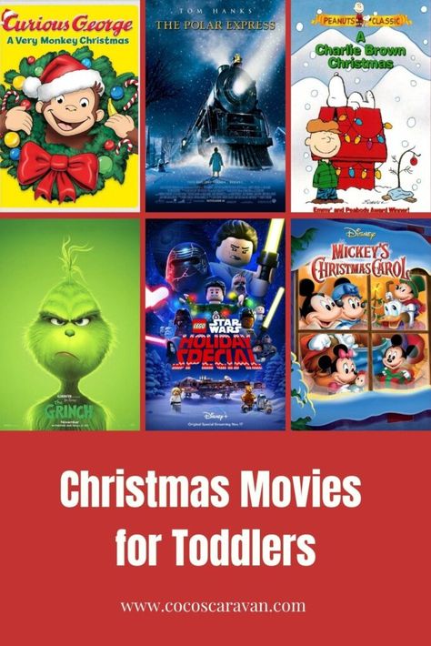 The best Christmas movies for toddlers - Coco's Caravan Christmas Movies For Toddlers, Toddler Christmas Movies, Christmas Shows For Kids, Nativity Movie, List Of Christmas Movies, Curious George Christmas, Disney Christmas Movies, Old Christmas Movies, Kids Christmas Movies