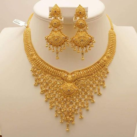 Gold jewellery design necklaces