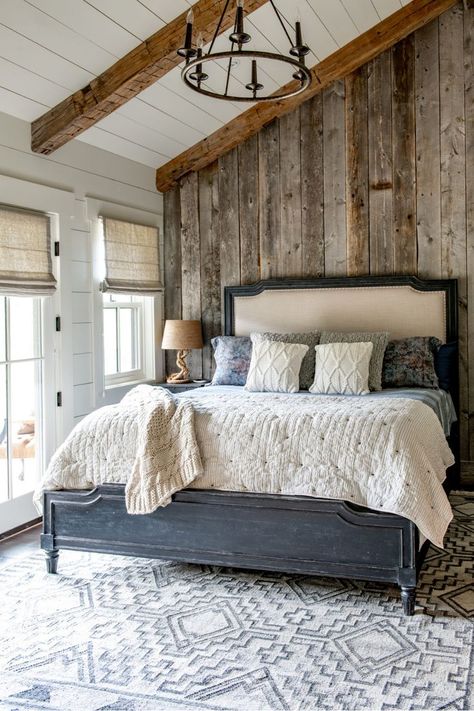 Ceiling Treatments Bedroom, Farmhouse Lights, Exterior Flooring, Wood Walls Bedroom, Sanctuary Home Decor, Ceiling Door, Organization Wall, Sanctuary Home, Decor Stairs